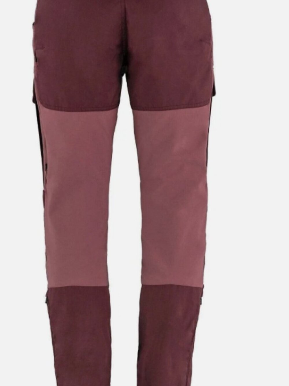 WOMENS FJALLRAVEN KEB TROUSERS CURVED FIT SIZE US 6 32 INSEAM PORT PURPLE - Picture 2 of 3